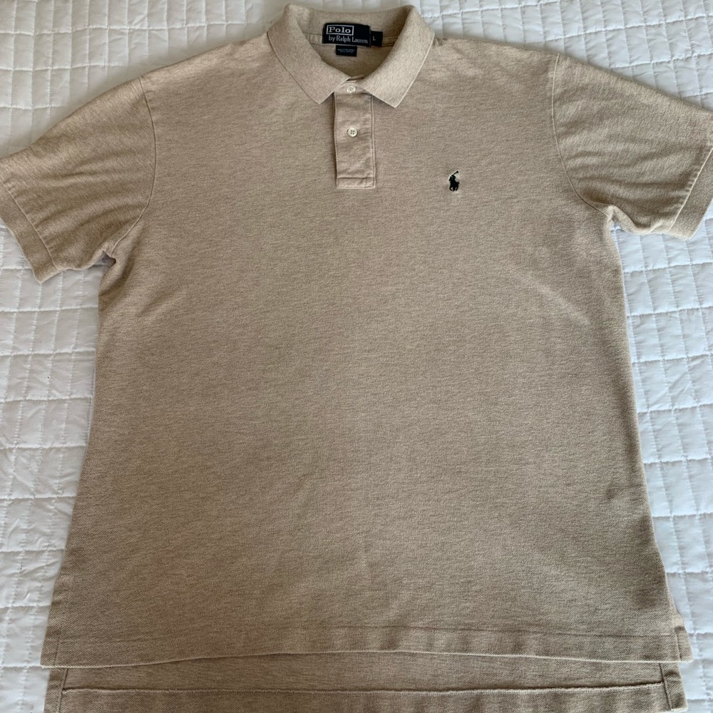 Ralph Lauren Polo Shirt Large Beige